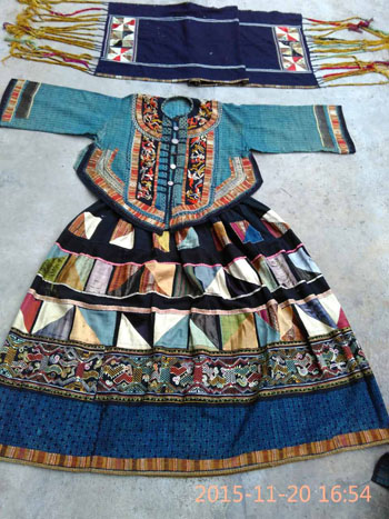 Yi Women's Costume from Malipo, Yunnan